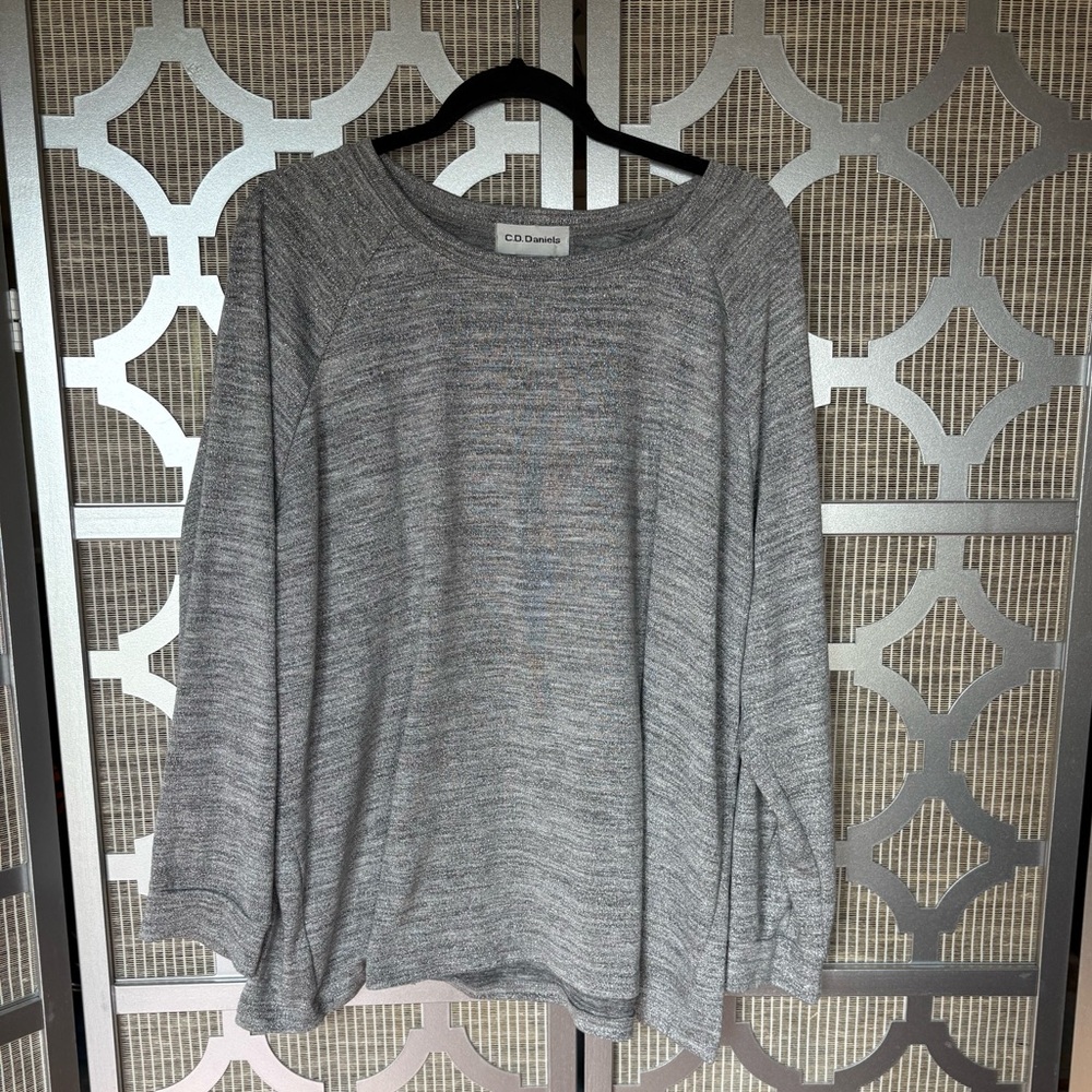 Elegant Silver Blouse with Chic Design